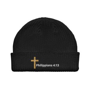 Fisherman beanie / Philippians 4:13