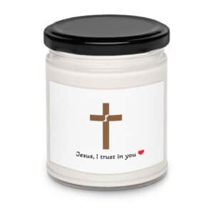 - Jesus I Trust In You, Scented soy candle