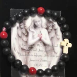 Antonia’s Promise Black & Red Faith Bracelet